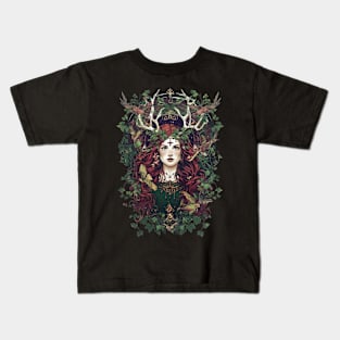 Wiccan pagan goddess Kids T-Shirt